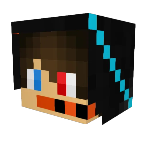 Matix2559 Minecraft avatar head, 3D render