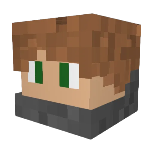 Matix_9 Minecraft avatar head, 3D render