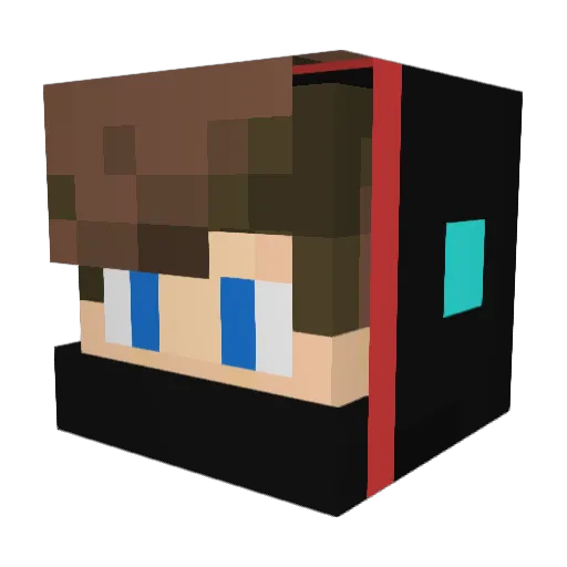 Matixo1606 Minecraft avatar head, 3D render