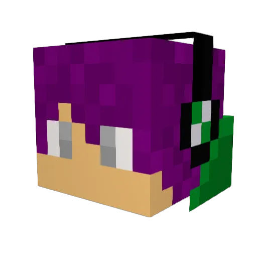 Matko101 Minecraft avatar head, 3D render
