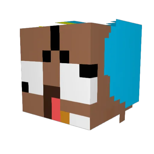 MatkoADR Minecraft avatar head, 3D render