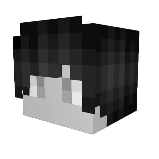 MatlIce Minecraft avatar head, 3D render