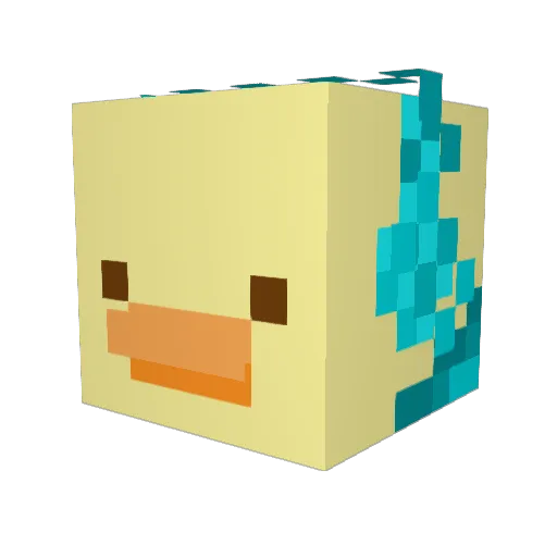 MatlifeTv Minecraft avatar head, 3D render