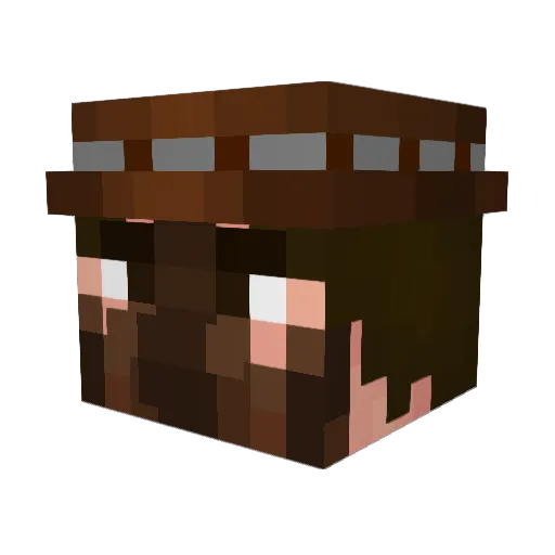 Matlin21 Minecraft avatar head, 3D render