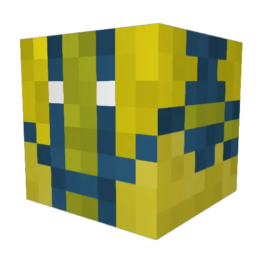 MatmanGX Minecraft avatar head, 3D render