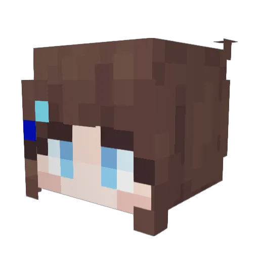 Matmusis Minecraft avatar head, 3D render