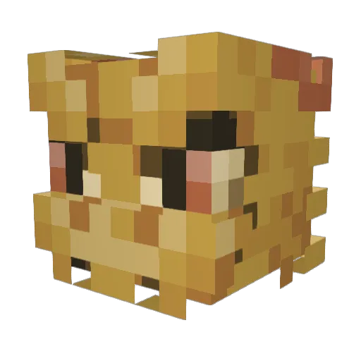 Mato272 Minecraft avatar head, 3D render