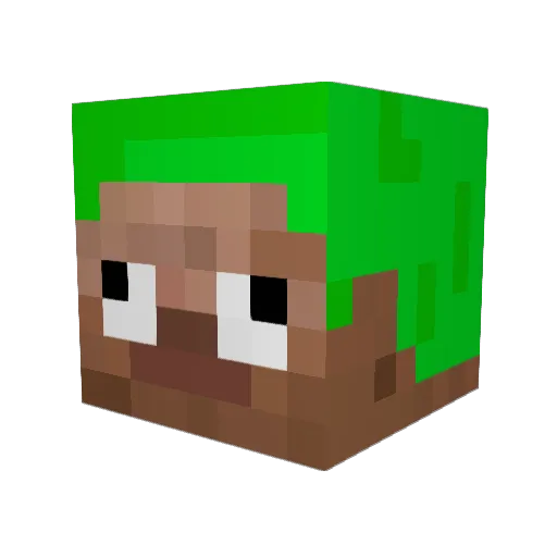 Mato66 Minecraft avatar head, 3D render
