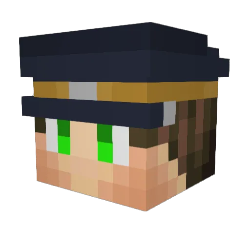 Mato879 Minecraft avatar head, 3D render