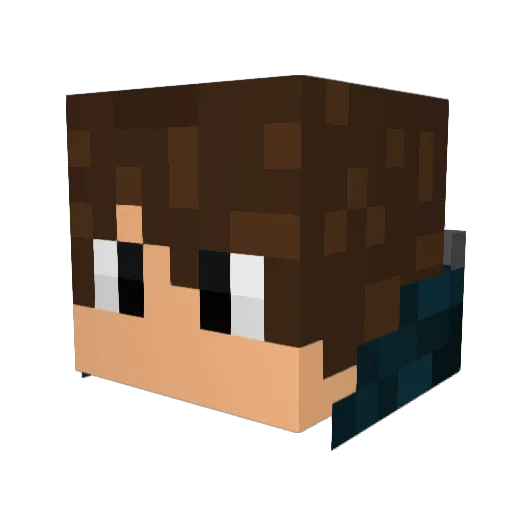 Matok81 Minecraft avatar head, 3D render