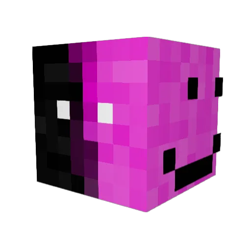 MatooMan Minecraft avatar head, 3D render