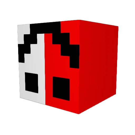 Matoponp Minecraft avatar head, 3D render