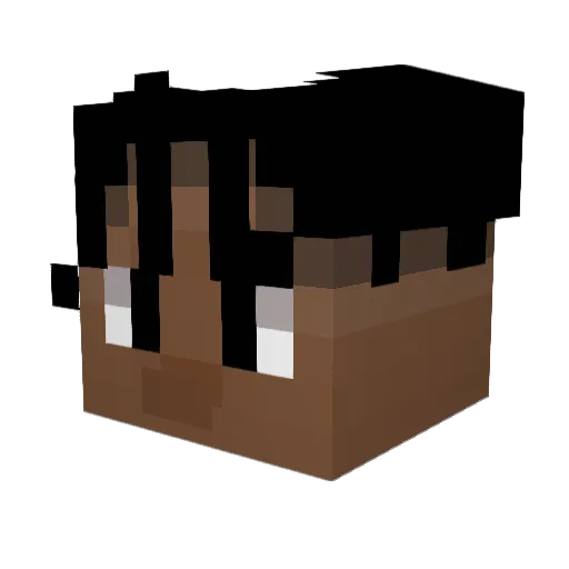 Matorrr Minecraft avatar head, 3D render