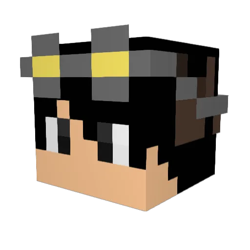Matosoo13 Minecraft avatar head, 3D render