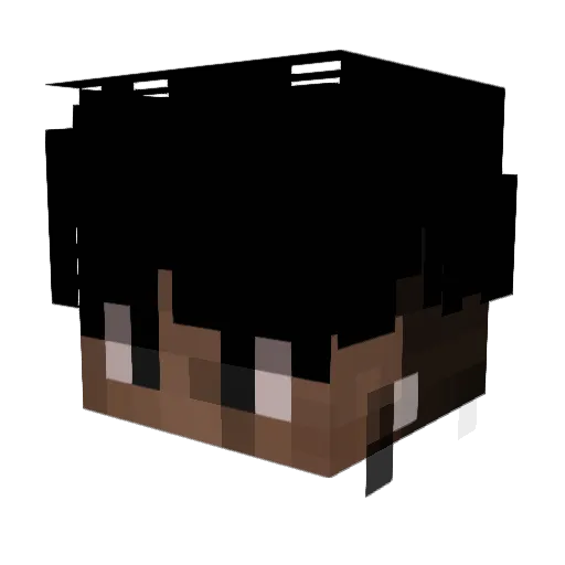 Matossshe Minecraft avatar head, 3D render