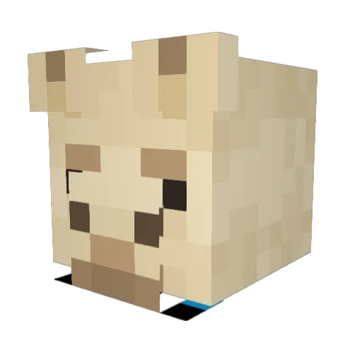 Matou94_ Minecraft avatar head, 3D render