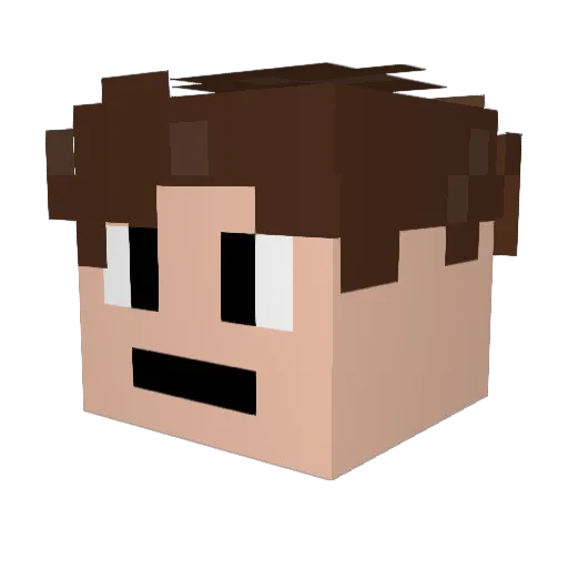 MatovKebab Minecraft avatar head, 3D render