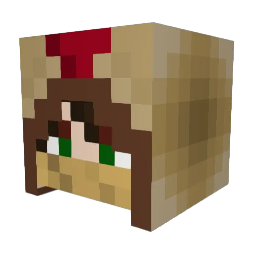 Matre99 Minecraft avatar head, 3D render