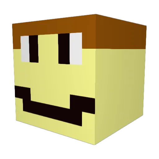 Matrex17PL Minecraft avatar head, 3D render