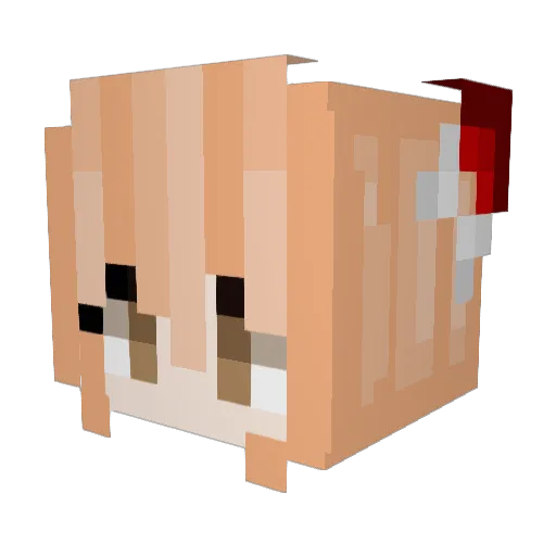 Matrezz Minecraft avatar head, 3D render