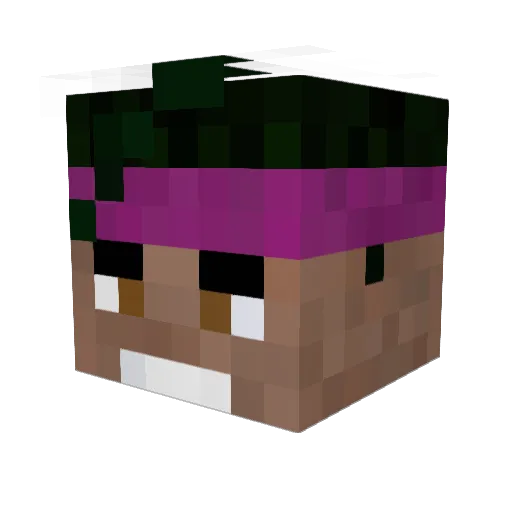 Matri0717 Minecraft avatar head, 3D render