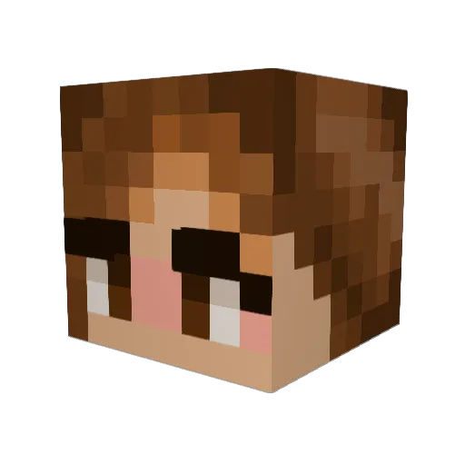 Matriark1 Minecraft avatar head, 3D render