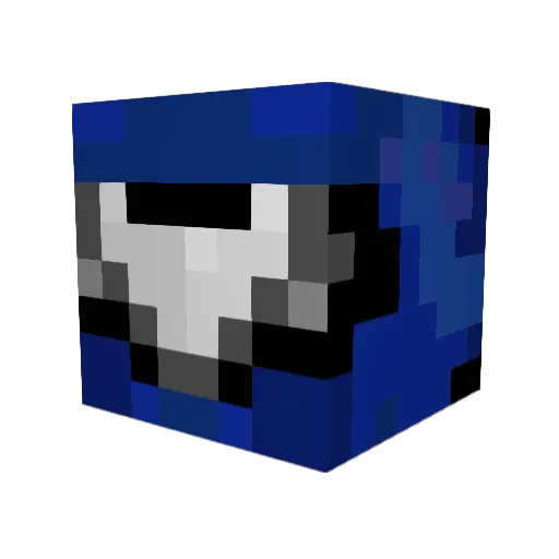 Matrias Minecraft avatar head, 3D render