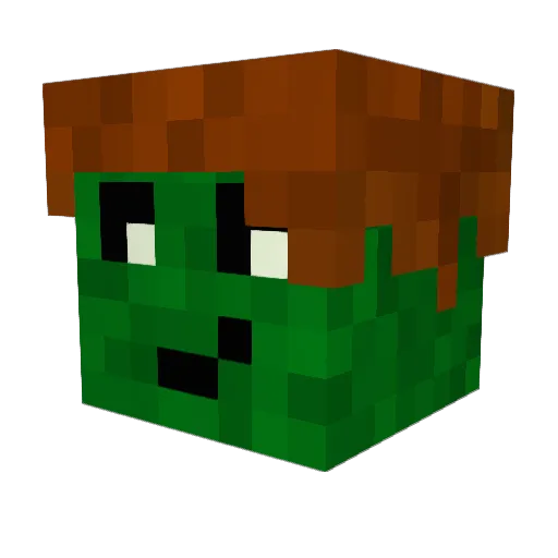Matrindur Minecraft avatar head, 3D render