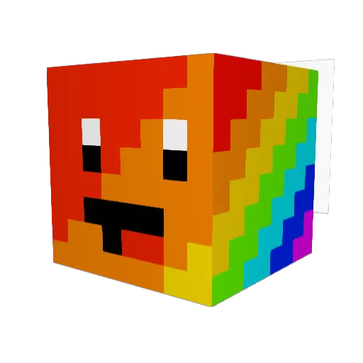 MatrixDude08 Minecraft avatar head, 3D render