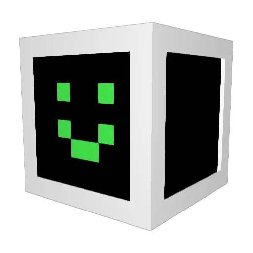 MatrixFurry Minecraft avatar head, 3D render