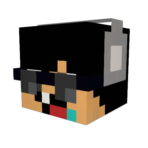 MatrixGamer_HD Minecraft avatar head, 3D render