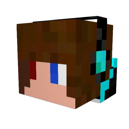 MatrixL918 Minecraft avatar head, 3D render
