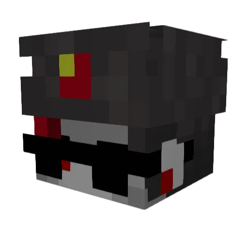 MatrixMonarch Minecraft avatar head, 3D render