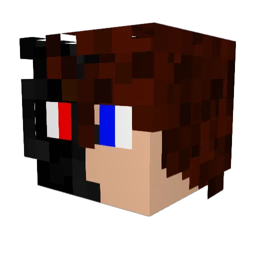 MatrixYTPro Minecraft avatar head, 3D render