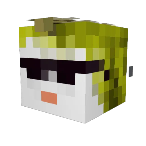 Matrix_Mc Minecraft avatar head, 3D render