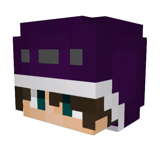 Matrix_mi Minecraft avatar head, 3D render