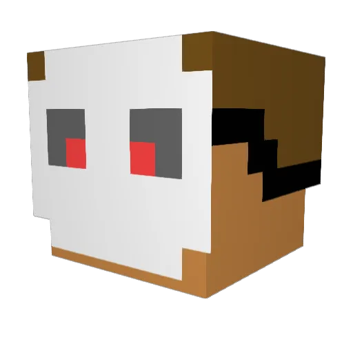 MatrooGHG Minecraft avatar head, 3D render