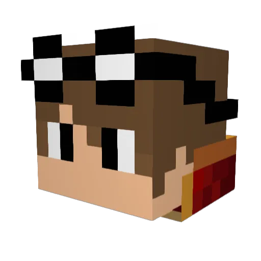 Matroxz456 Minecraft avatar head, 3D render