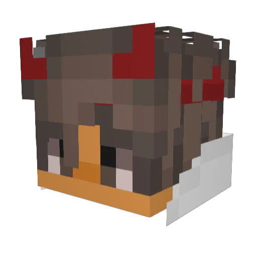 MatryxX Minecraft avatar head, 3D render