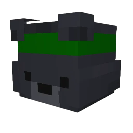 MatsLibur Minecraft avatar head, 3D render