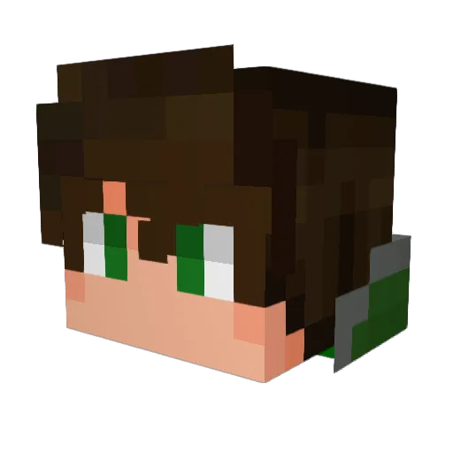 Matsan1004 Minecraft avatar head, 3D render