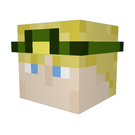 Matsche96 Minecraft avatar head, 3D render