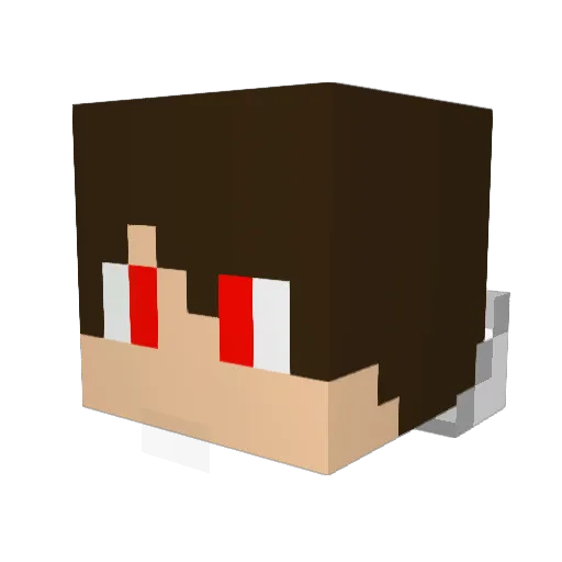 MatseVH Minecraft avatar head, 3D render