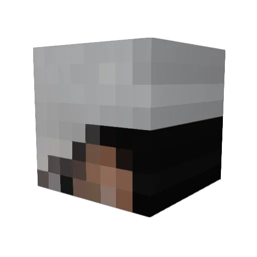Matslyerr Minecraft avatar head, 3D render