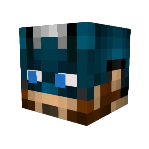 MatsoeMats Minecraft avatar head, 3D render