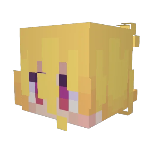 Matsuda_yt Minecraft avatar head, 3D render