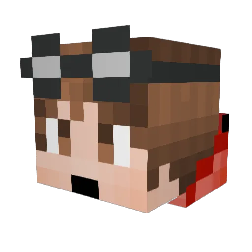 Matsumoto77 Minecraft avatar head, 3D render