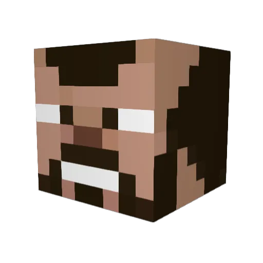 Matsumoto78 Minecraft avatar head, 3D render