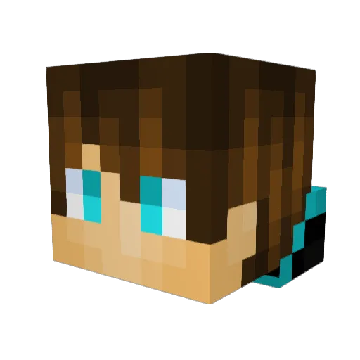 Matt0317 Minecraft avatar head, 3D render