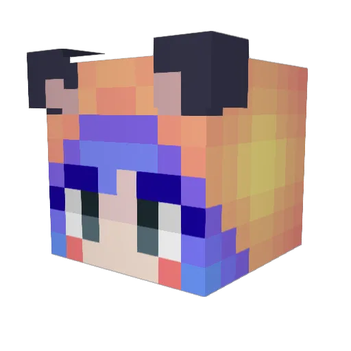 Matt0722 Minecraft avatar head, 3D render